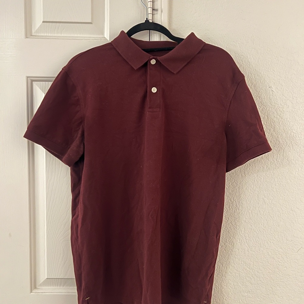 Maroon polo shirt